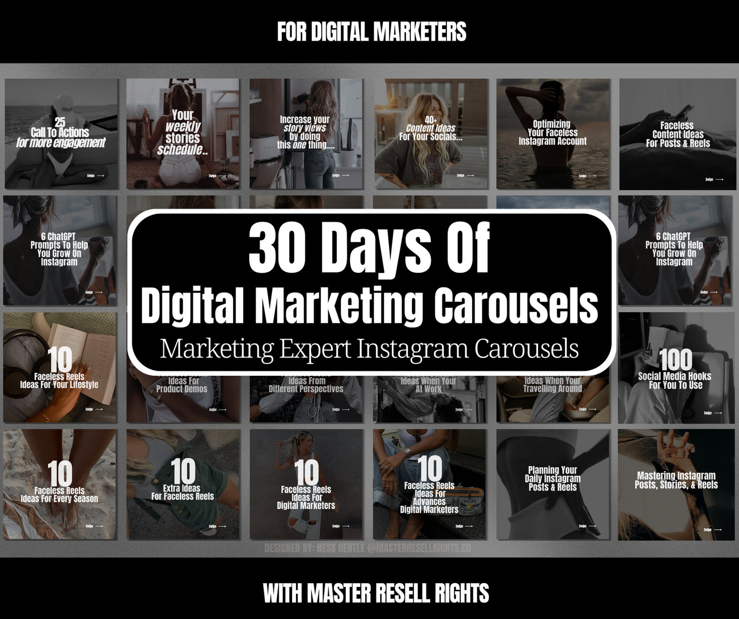 30 Days Of Digital Marketing Carousels with MRR
