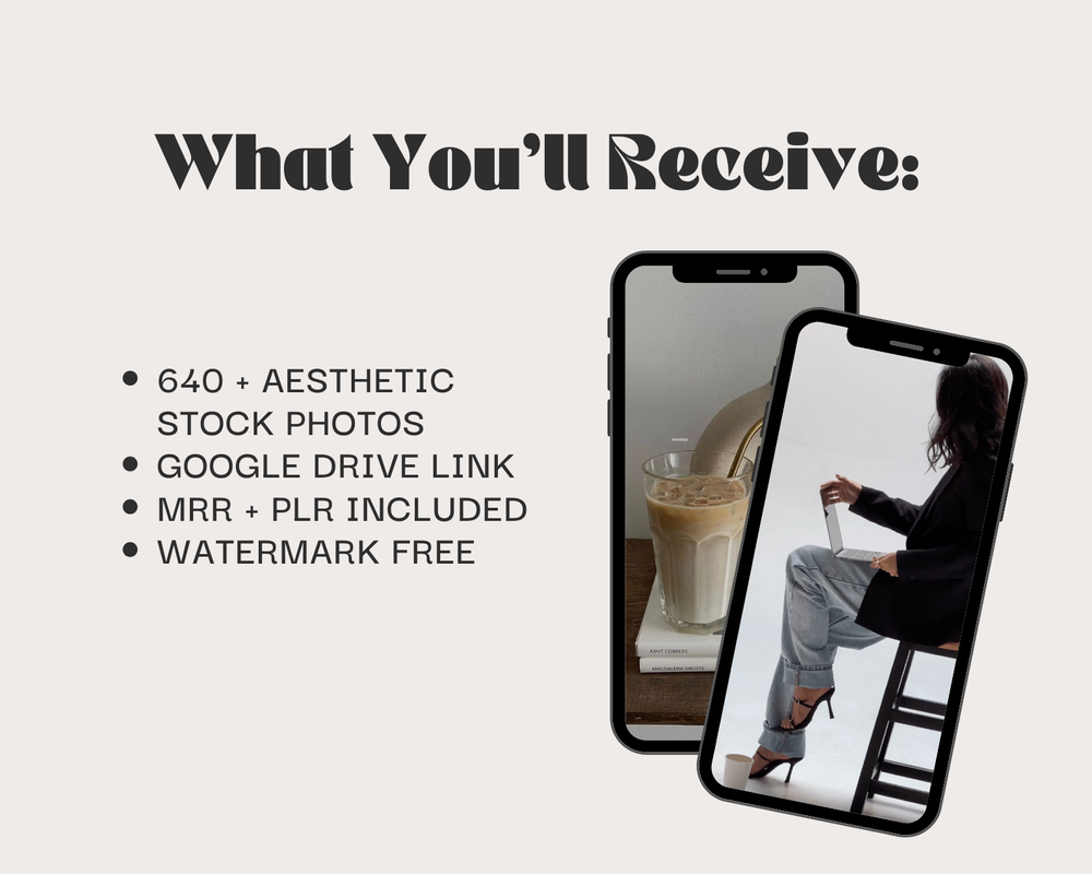 640+ Pinterest Aesthetic Stock Photos W/ MRR + PLR