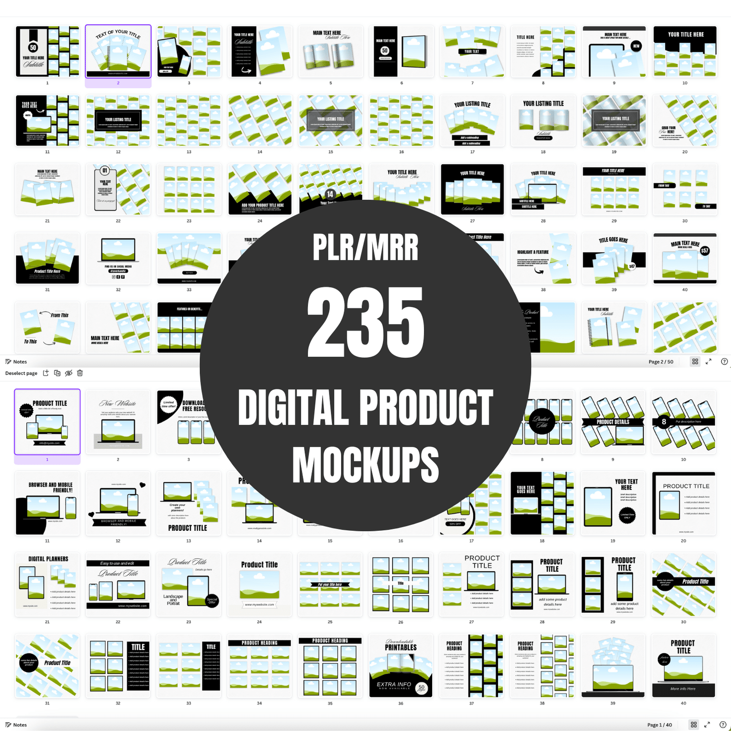 235 DIgital Product Mockup Photos | MRR PLR