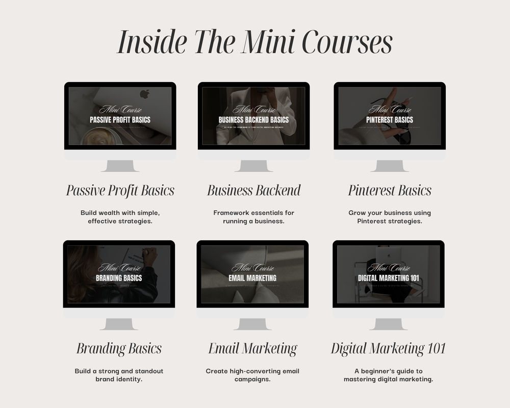 12 Mini Courses with Master Resell Rights + PLR