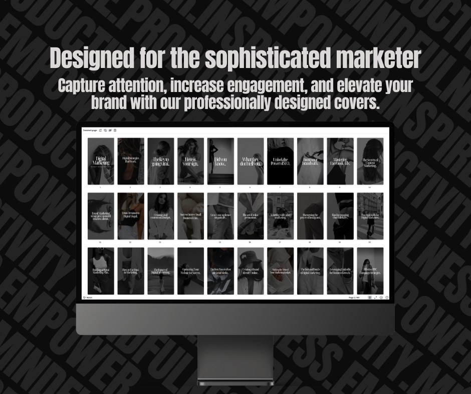 60 Dark & Modern IG Reel Cover Templates