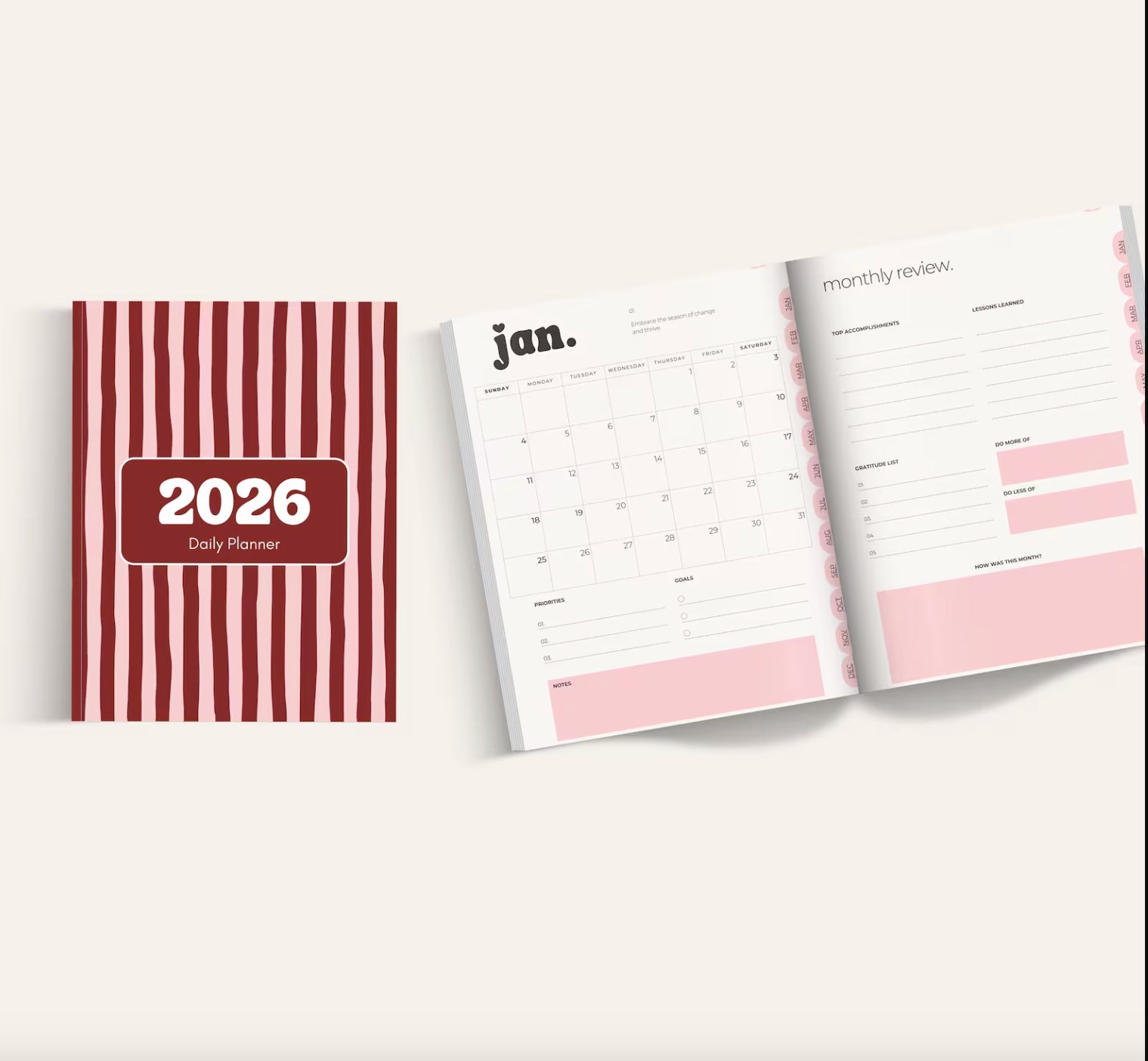 2026 Hyperlinked Digital Planner W/ MRR + PLR