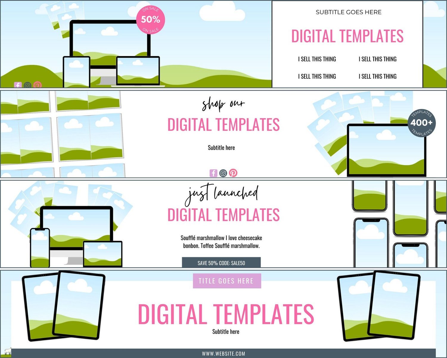 20 Etsy Shop Banners With MRR